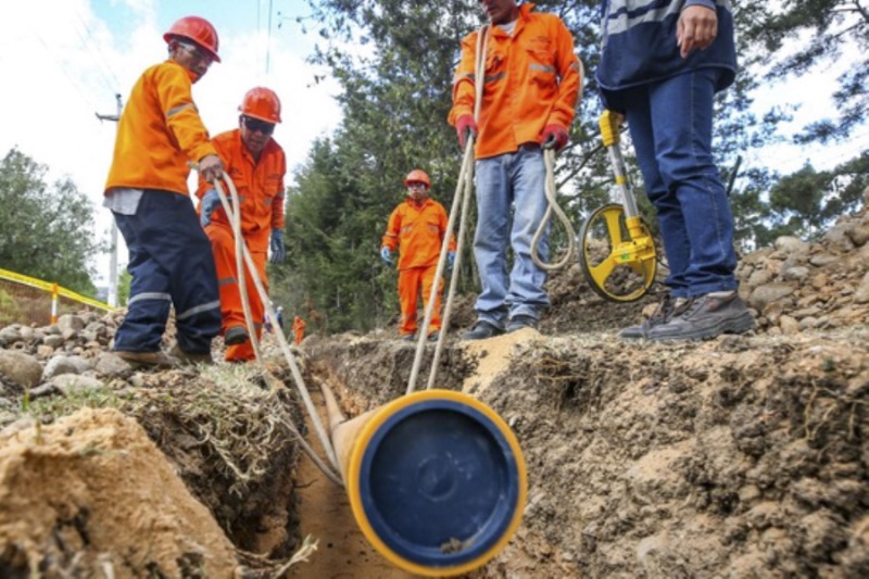 excavación gas natural